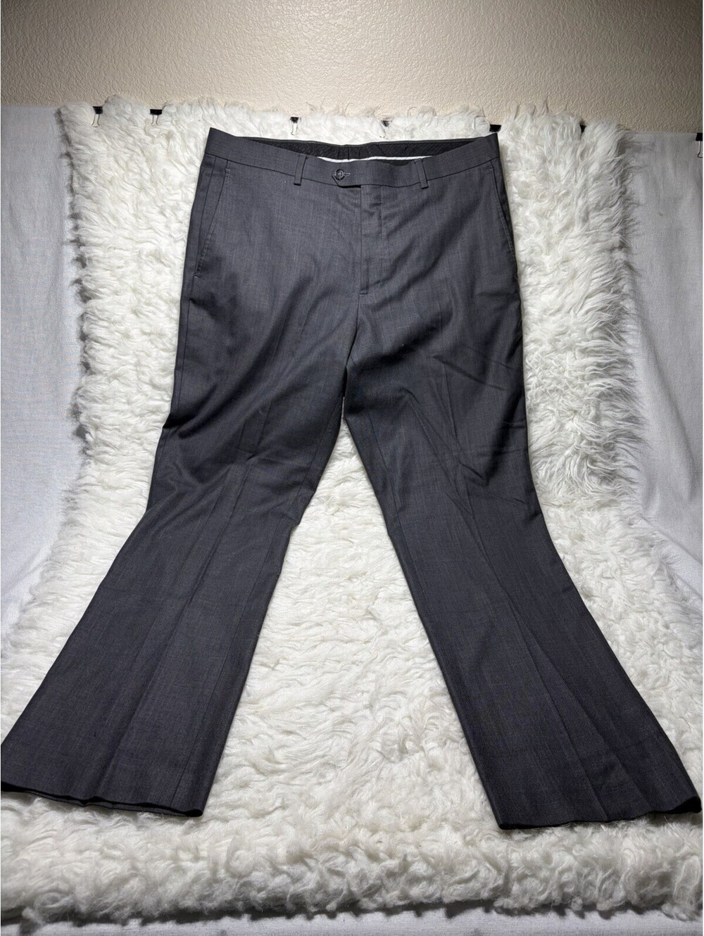 Men's APT 9 Slim Fit Gray  Dress Pant, 34x 30